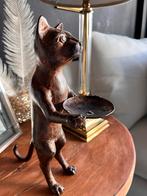 Diego Giacometti style bronze statue Chat Maitre, Ophalen of Verzenden, Koper