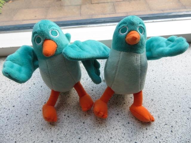 Vogel van Zwitsal Interimage orane poten en snavel., Kinderen en Baby's, Speelgoed | Knuffels en Pluche, Zo goed als nieuw, Overige typen