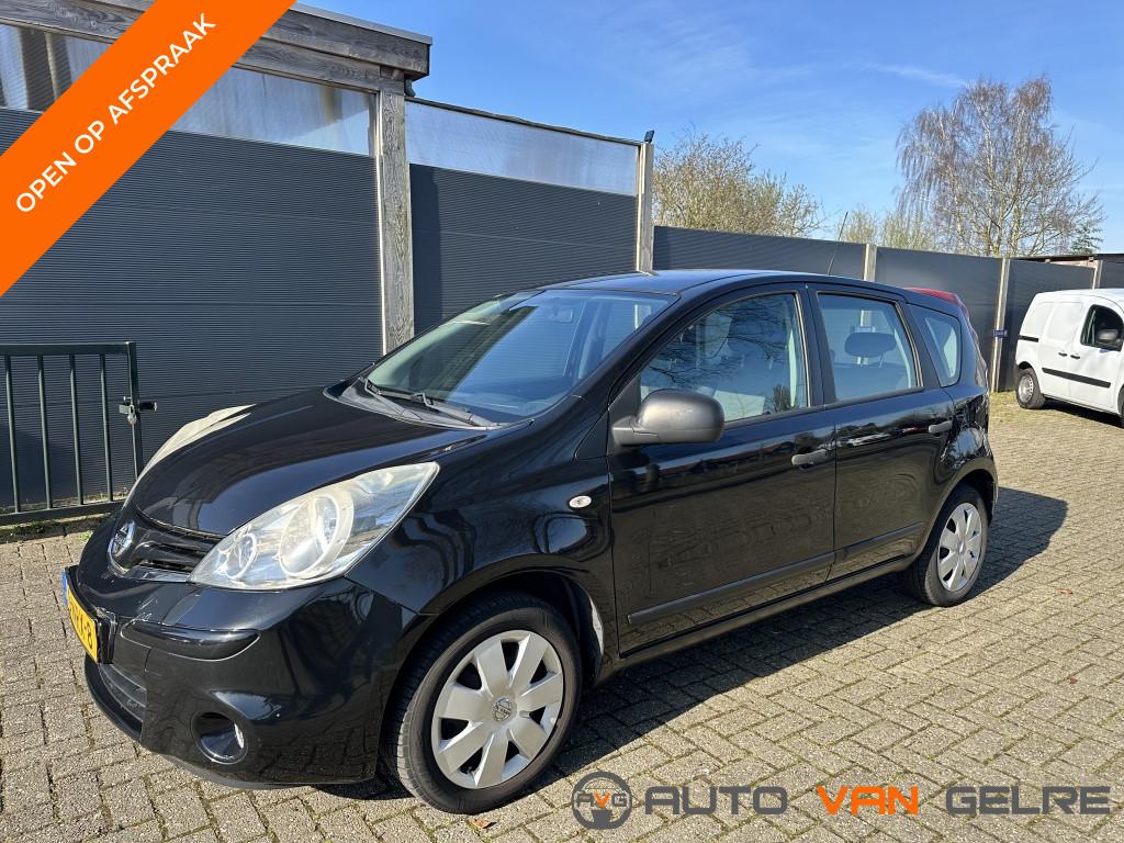 Nissan Note 1.4 Visia AIRCO*5DRS*HOGE INSTAP*CRUISE CONTROL*, Auto's, Nissan, Stof, Gebruikt, Zwart, 4 cilinders