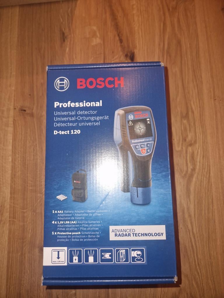Bosch D-tect 120 Professionele Universele Detector, Verzenden