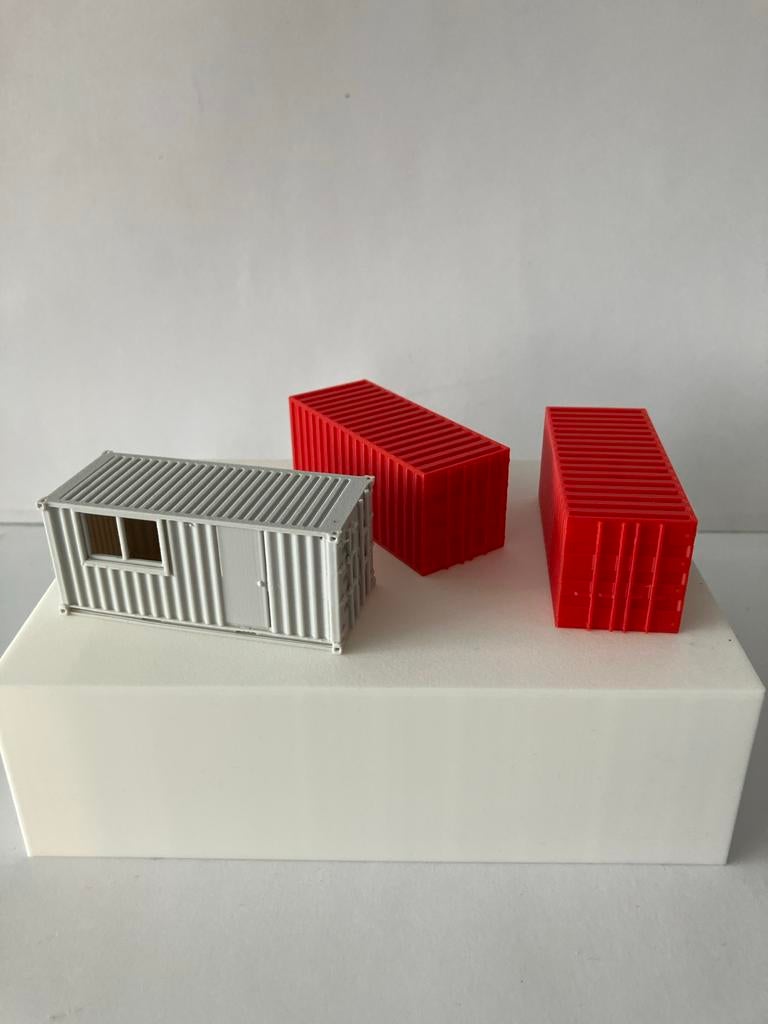 3D geprinte containers HO scenery, Hobby en Vrije tijd, Modeltreinen | H0, Ophalen of Verzenden, Nieuw, Overige typen
