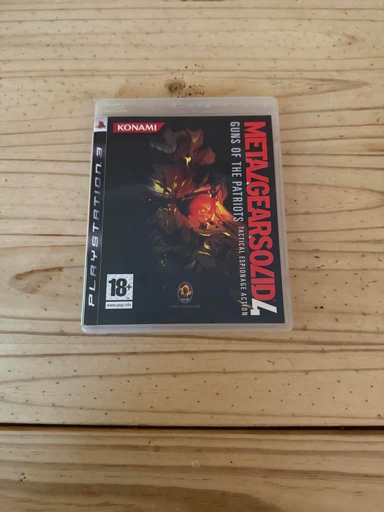 Metal gears solid 4 -ps3, Spelcomputers en Games, Games | Sony PlayStation 3, Vanaf 18 jaar, 1 speler, Zo goed als nieuw, Ophalen