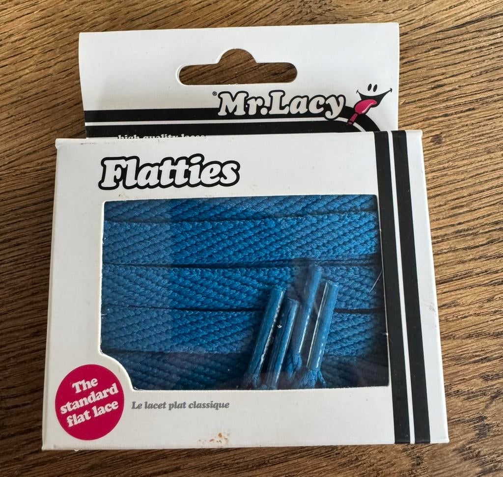 Schoenveters Mr. Lacy - Flatties - blauw - 130 cm - nieuw, Ophalen of Verzenden, Nieuw
