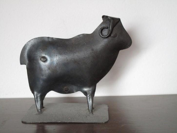Nr.167: decoratie Beeld van Metalen Os Rund Buffel Schotse, Huis en Inrichting, Woonaccessoires | Overige, Zo goed als nieuw, Ophalen of Verzenden