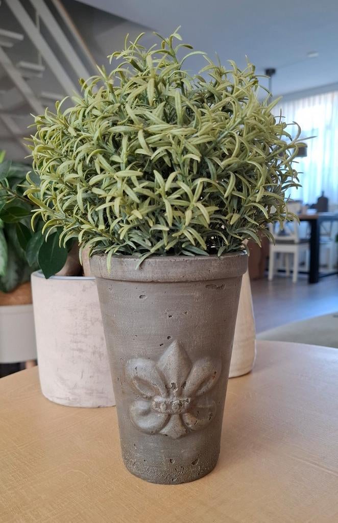 Gerestylde potjes, Rond, Ophalen of Verzenden, Aardewerk, Minder dan 40 cm