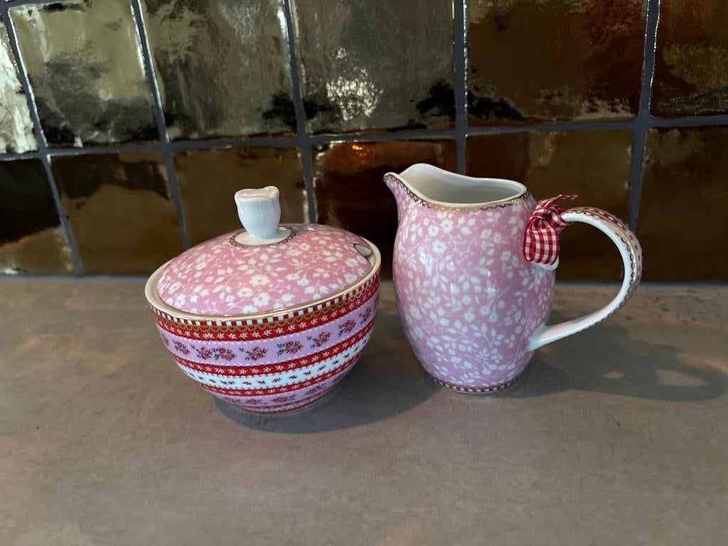 Pip suikerpot en melkkannetje, Gebruikt, Overige typen, Ophalen of Verzenden, Overige stijlen