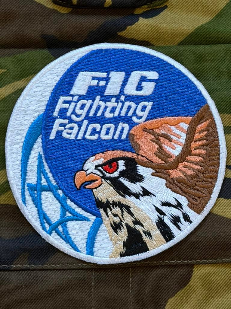 F-16 Fighting Falcon Israël, Ophalen of Verzenden, Zo goed als nieuw, Patch, Badge of Embleem
