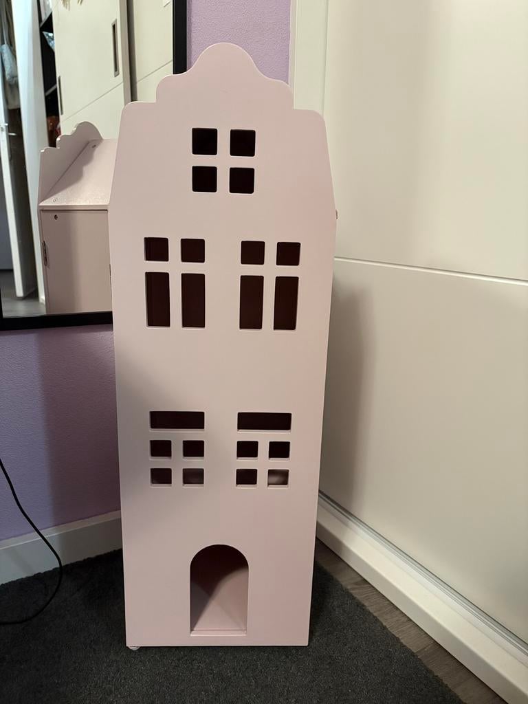 Hema poppenhuis, grachtenpand, Nieuw, Ophalen of Verzenden, Zo goed als nieuw, Hout