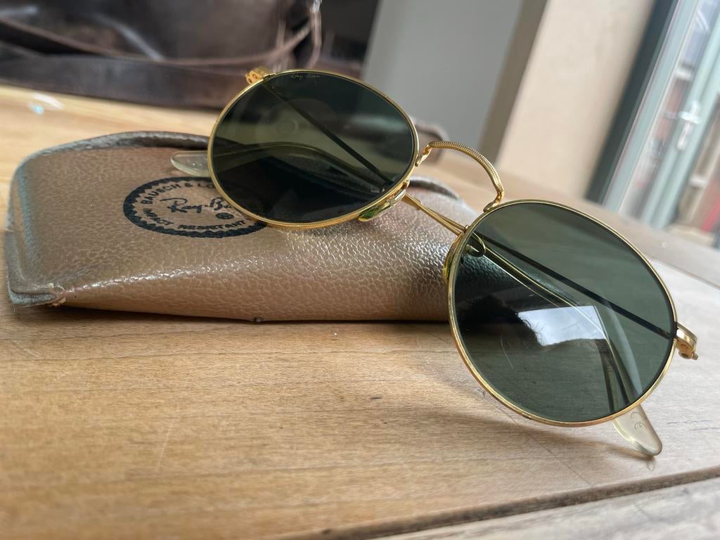 Orginele Ray-Ban zonnebril jaren 70, Gebruikt, Zonnebril, Zwart, Ophalen of Verzenden