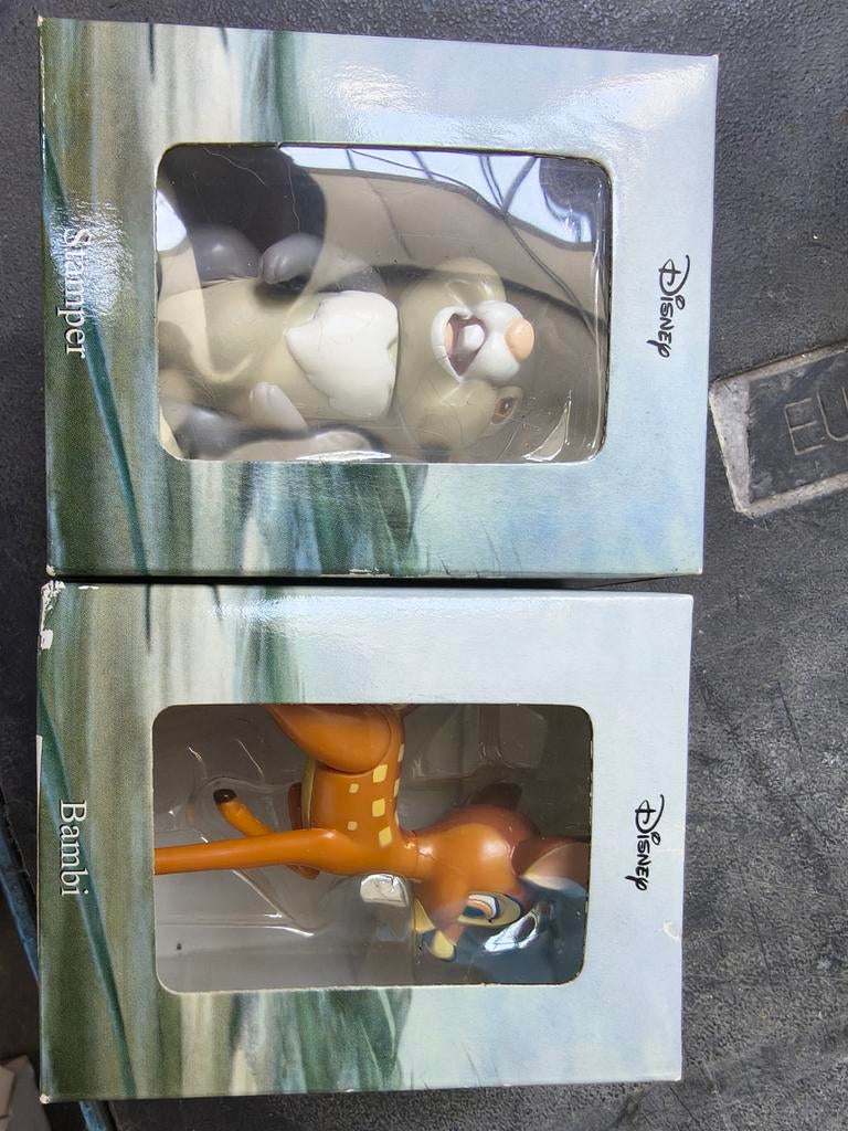 Disney Bambi en Stampertje beeldjes - Nieuw in doos, Ophalen of Verzenden, Bambi of Dumbo, Nieuw, Beeldje of Figuurtje