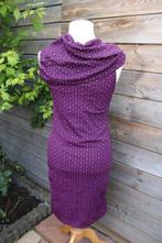 Jurk paars/ zwart Cora Kemperman mt L Transp Vaste prijs, Kleding | Dames, Verzenden, Paars, Maat 42/44 (L), Knielengte