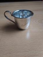 Verzilverd doopgeschenk bekertje, Ophalen of Verzenden