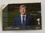 NVPH 3535e Willem Alexander grasveld 2017, Ophalen of Verzenden, Gestempeld