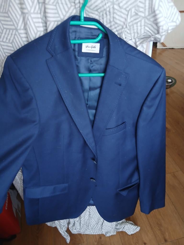 Stijlvol Blauw Colbert van Van Gils (Tailored Fit) – Maat 50, Kleding | Heren, Kostuums en Colberts, Zo goed als nieuw, Maat 48/50 (M)