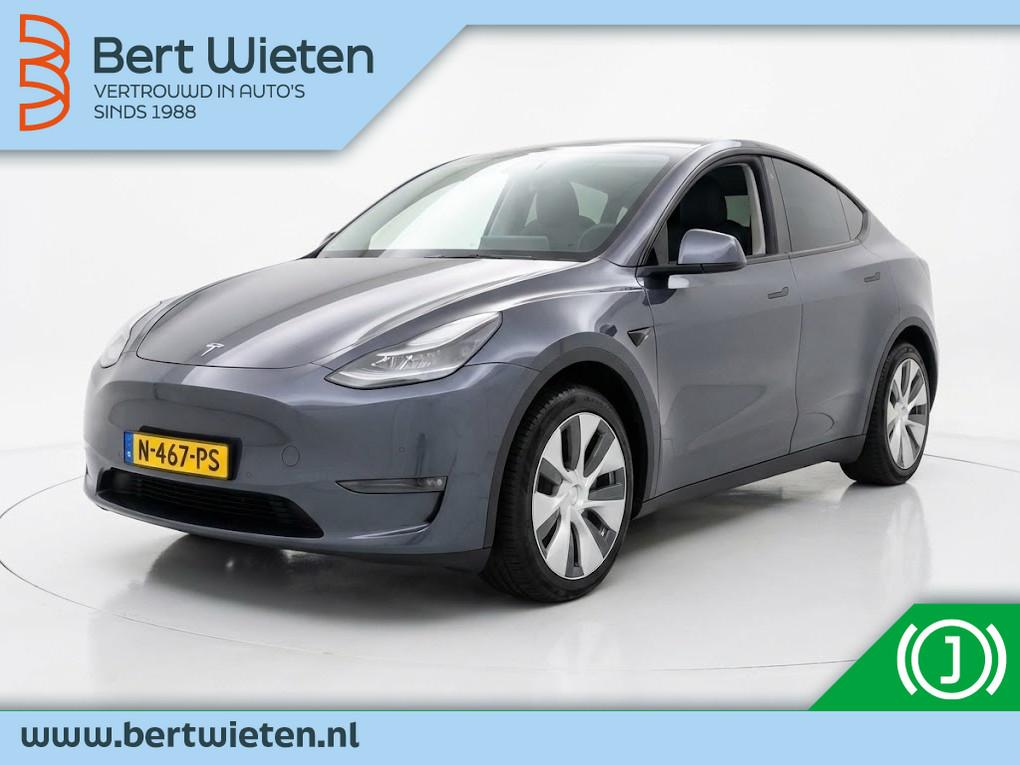 Tesla Model Y Long Range AWD 75kWh | Geen import (bj 2021), Auto's, Tesla, Automaat, 0 cilinders, Gebruikt, Zwart