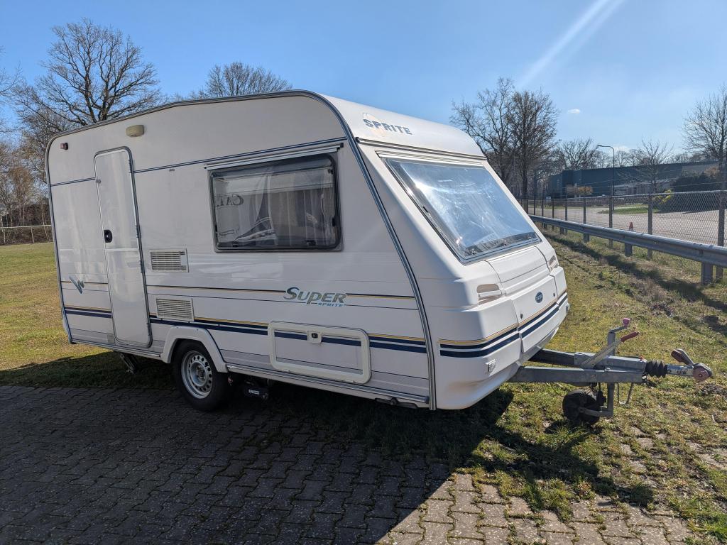 Sprite Super 390 caravan 1999 met mover, Kachel, Tot en met 2, Bedrijf, Overige