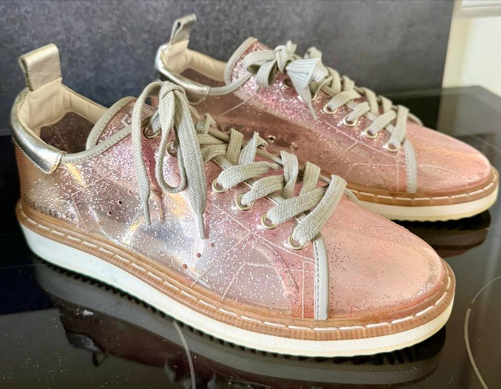 Golden Goose Deluxe Brand Starter Sneakers Roze Glitter Maat, Ophalen of Verzenden, Zo goed als nieuw, Roze, Sneakers of Gympen
