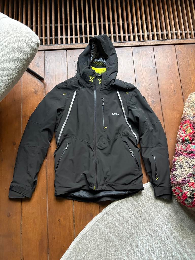 Ski jas heren zwart/geel - Maat M, Ophalen, Zo goed als nieuw, Maat 48/50 (M), Jack