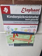 Leuke Kinderpicknicktafel - Bont Geverfd Hout, Nieuw, Rechthoekig, Hout, Ophalen