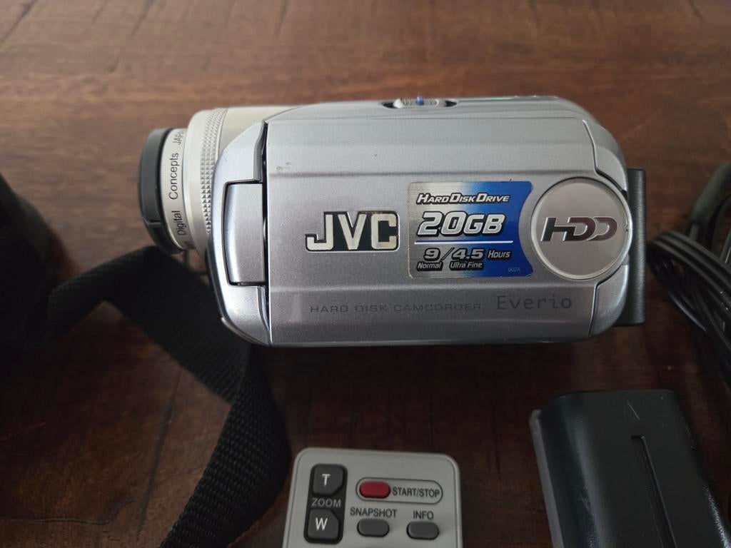 JVC Everio GZ-MG21E videocamera met accessoires, JVC, 20x of meer, Onbekend, Ophalen of Verzenden