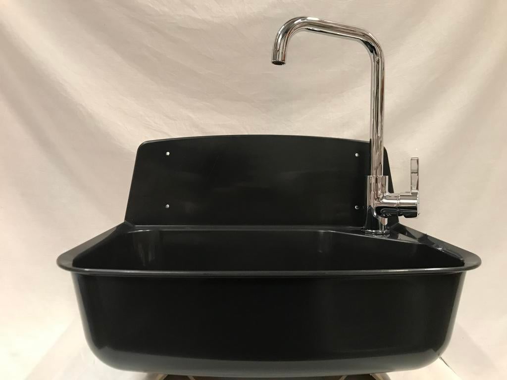 uitstortgootsteen spoelbak wit of zwart met kraan vanaf €100, Overige typen, Kunststof, Nieuw, Ophalen of Verzenden