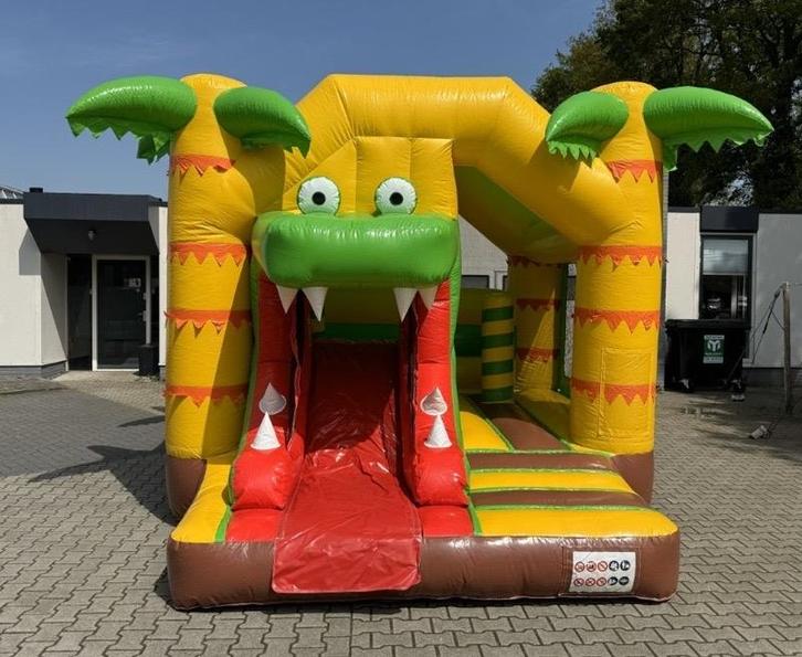 Springkussen combifun krokodil, Kinderen en Baby's, Speelgoed | Buiten | Springkussens, Nieuw, Ophalen of Verzenden