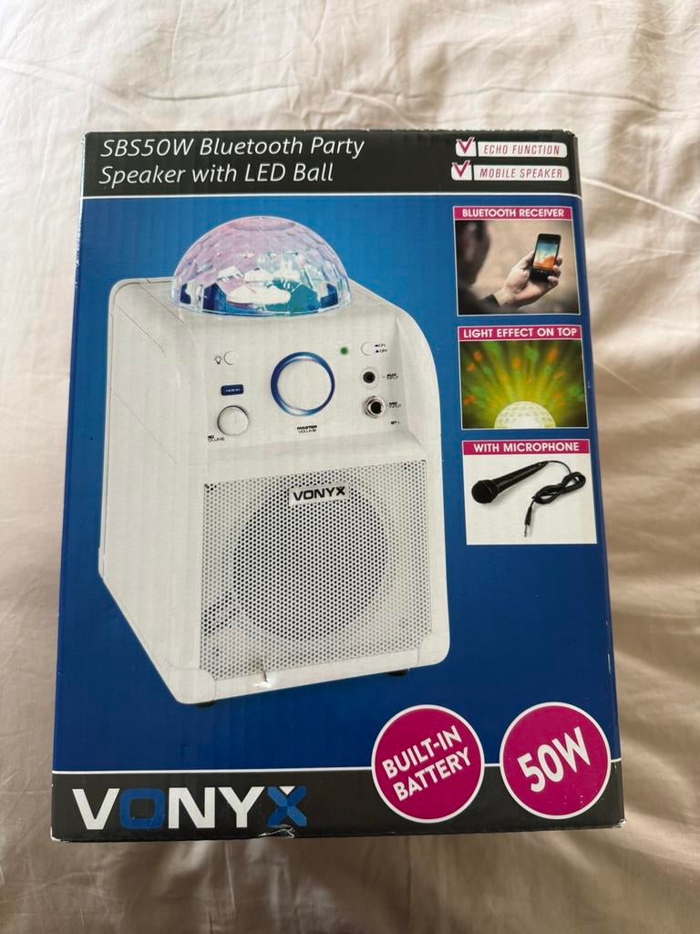 Vonyx bluetooth party speaker, Audio, Tv en Foto, Luidsprekers, Ophalen of Verzenden, Minder dan 60 watt, Overige typen, Overige merken