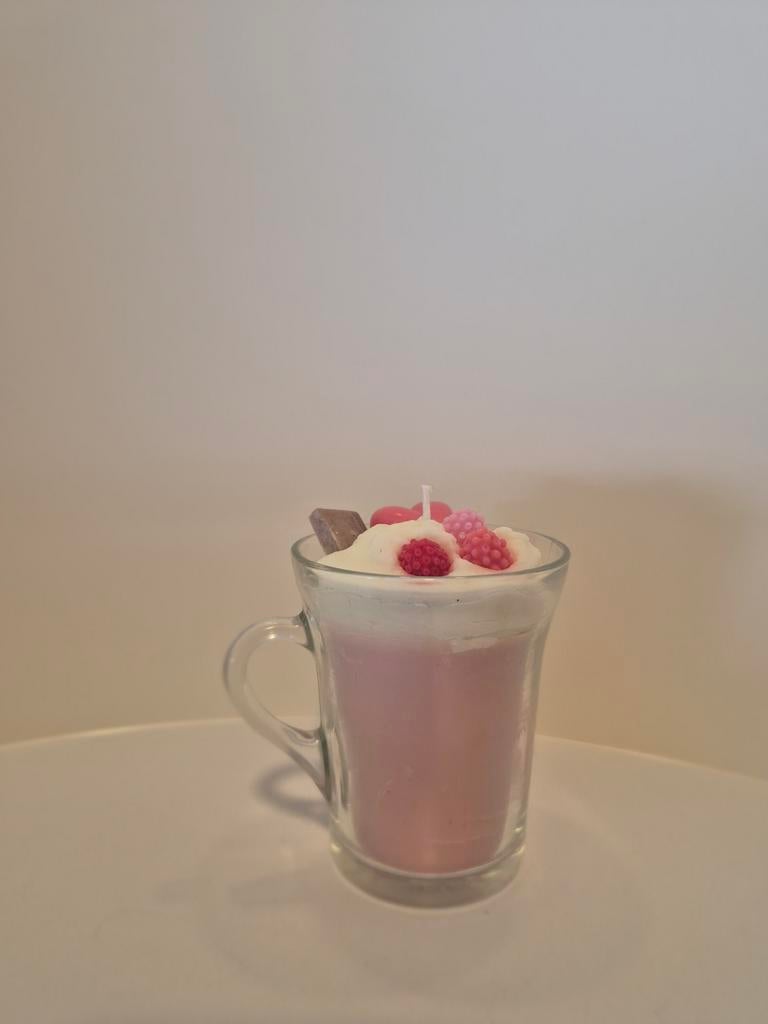 Milkshake geurkaars strawberry & citroen, Overige materialen, Overige kleuren, Nieuw, Ophalen of Verzenden