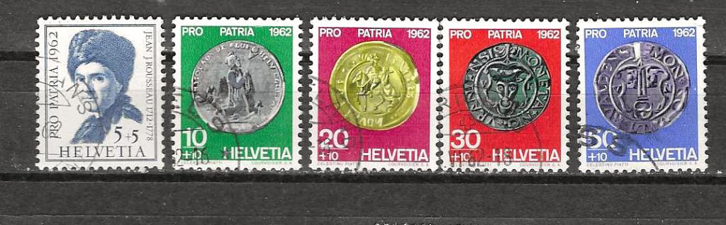 Zwitserland 751-755, Postzegels en Munten, Postzegels | Europa | Zwitserland, Ophalen of Verzenden, Gestempeld