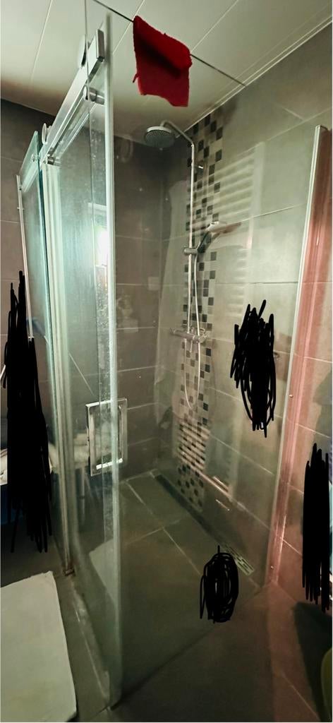 Douchecabine 120x90 met schuifdeur, Huis en Inrichting, Ophalen of Verzenden, Zo goed als nieuw, Met douche