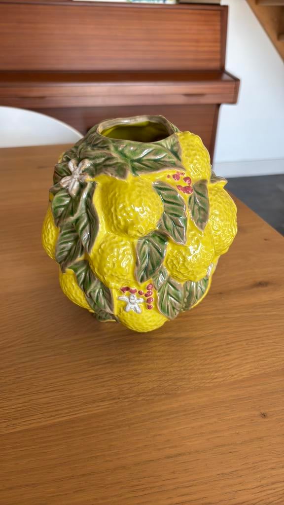 Des Pots citroenvaas, Geel, Aardewerk of Porselein, Nieuw, Ophalen of Verzenden