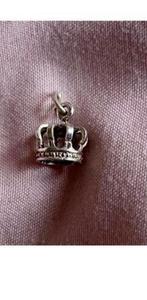 Zilveren bedel kettinghanger kroon voor bedelarmband ketting, Overige merken, Ophalen of Verzenden, Zo goed als nieuw, 4 bedels of meer