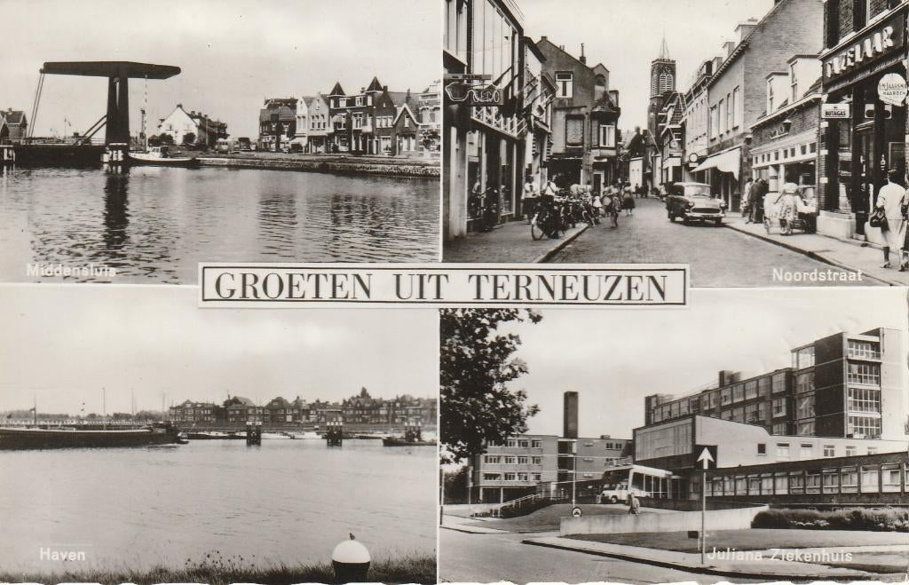 Groeten uit Terneuzen, Verzamelen, Ansichtkaarten | Nederland, Ophalen of Verzenden, 1960 tot 1980, Gelopen, Zeeland