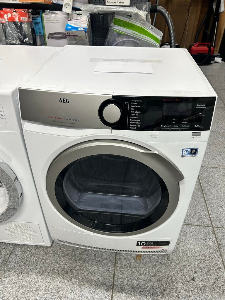 AEG T8DE86ES 8Kg Warmtepompdroger, Witgoed en Apparatuur, Wasdrogers, Refurbished, Overige typen, Voorlader, 8 tot 10 kg, 85 tot 90 cm