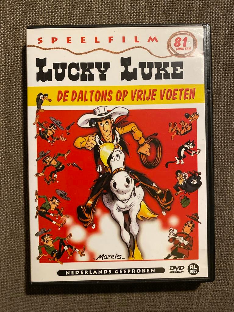 Lucky Luke: De Daltons op Vrije Voeten dvd, Avontuur, Alle leeftijden, Ophalen of Verzenden, Zo goed als nieuw