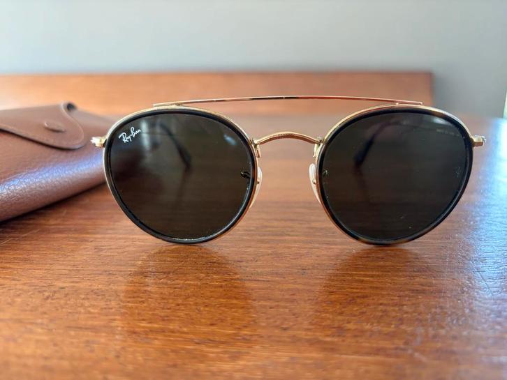 Ray-Ban Round Double Bridge, Sieraden, Tassen en Uiterlijk, Zonnebrillen en Brillen | Dames, Zo goed als nieuw, Zonnebril, Ray-Ban