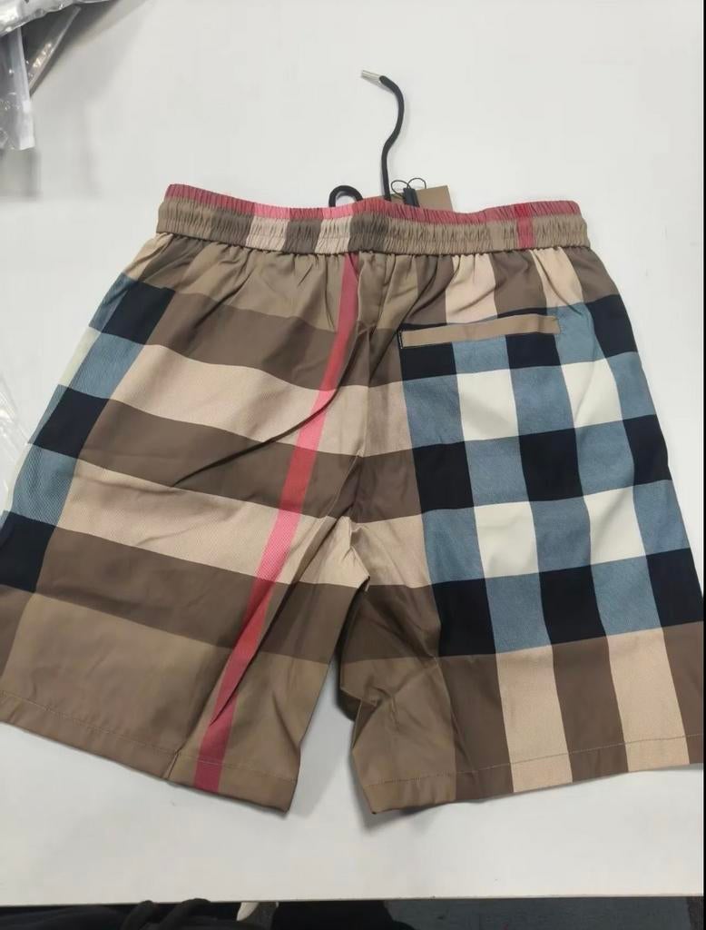 Burberry Zwemshort - Iconisch Ruitpatroon, Kleding | Heren, Badmode en Zwemkleding, Verzenden, Maat 48/50 (M), Beige, Zwemshort