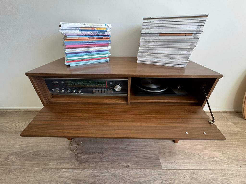 Vintage jaren '60 Philips audiomeubel GC 051/GA 151, Ophalen, Gebruikt, Platenspeler, Philips