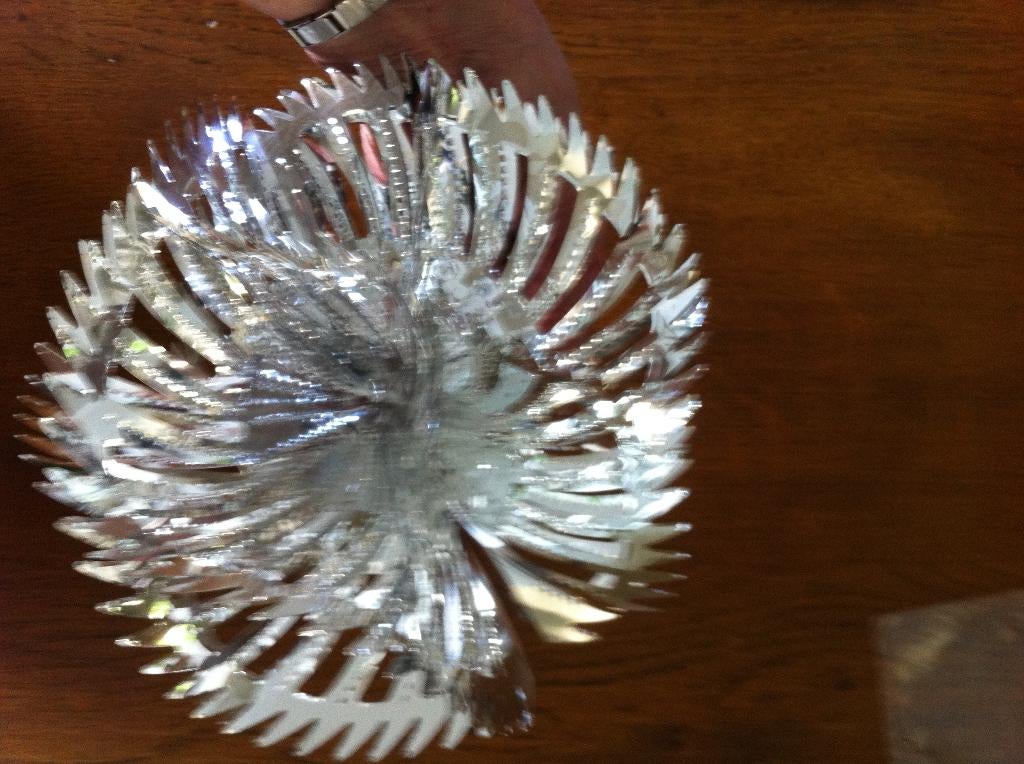 Uitvouwbare Kerstbal Kleur: Zilver Nieuw, Diversen, Kerst, Ophalen of Verzenden, Nieuw