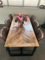 Eettafel jax mango hout, Ophalen, 200 cm of meer, 50 tot 100 cm, Zo goed als nieuw