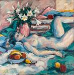 Naakt, Antiek en Kunst, Kunst | Schilderijen | Modern, Ophalen of Verzenden