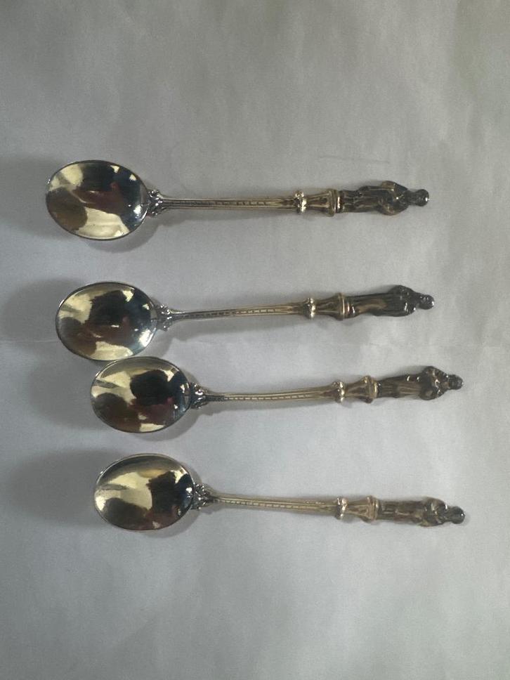 Zilveren koffielepels, Antiek en Kunst, Antiek | Bestek, Ophalen of Verzenden