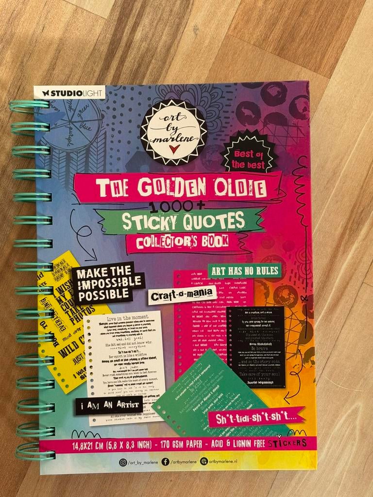 Sticky quotes studio light art by marlene, Ophalen of Verzenden, Nieuw