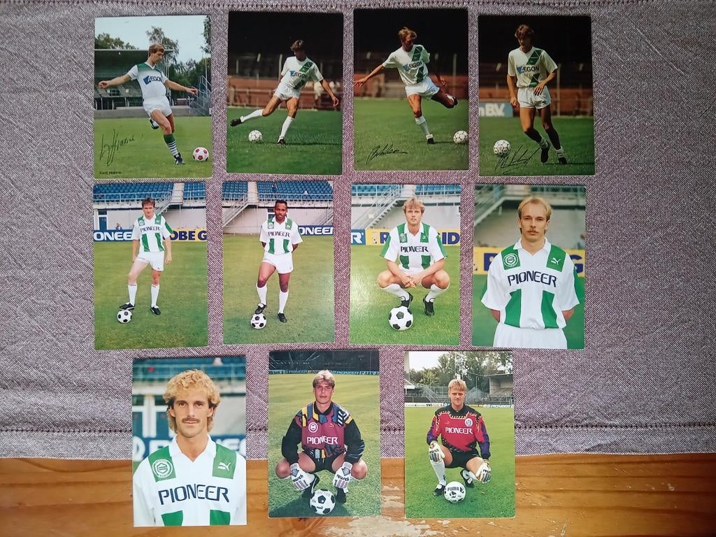 FC Groningen spelerskaarten diverse seizoenen, Verzenden, Gebruikt, Overige binnenlandse clubs, Spelerskaart