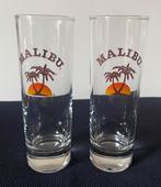 2 Malibu glazen met verzwaarde bodem. Hoogte 15,5 cm., Ophalen of Verzenden, Zo goed als nieuw, Borrel- of Shotglas