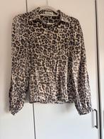 Blouse azuro panterprint maat S/M, Verzenden, Zo goed als nieuw, Maat 36 (S), Blauw