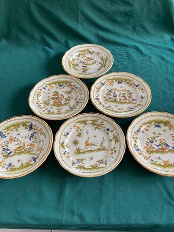 Vieux Moustiers 18e eeuws | 6 borden = serie | Primula Italy beschikbaar voor biedingen