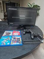 Playstation 4 + TV +  2 Controllers + 4 Games, Ophalen, Gebruikt