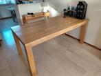blank eiken eettafel, Huis en Inrichting, Tafels | Eettafels, Ophalen, Gebruikt, Eikenhout, 50 tot 100 cm