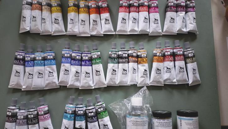 Renesans Maxi Acril acrylverf 39 kleuren en mediums, Hobby en Vrije tijd, Schilderen, Nieuw, Acrylverf, Ophalen of Verzenden